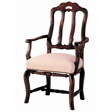 Country English Dining Arm Chair with Handle